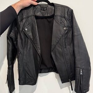 Faux leather jacket